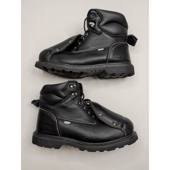 Iron Age Work Boots IA5016 Men Size 10M Black Leather Met Guard Safety Toe Oil main image 4